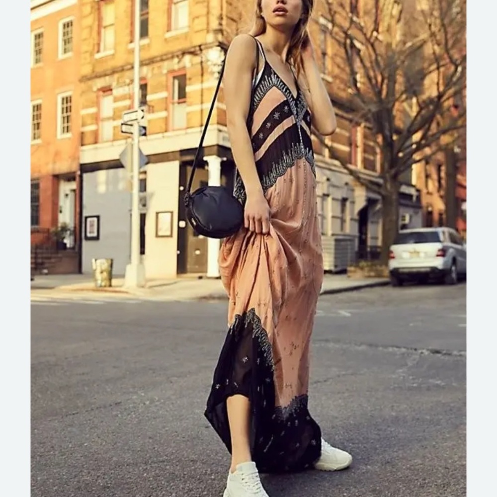 Free People Matisse Beaded Maxi Size S NWT